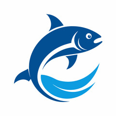 Fototapeta premium Fish logo icon design vector illustration template.