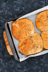 homemade bread rolls with poppy seeds