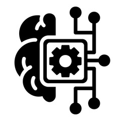 machine learning glyph icon