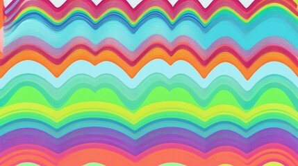 Vibrant rainbow gradient waves creating a dynamic and colorful abstract pattern, perfect for backgrounds and design projects