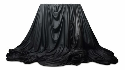 Naklejka premium Unique, isolated black refuse bag image with strong visual contrast.