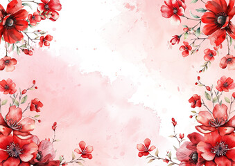red flower background