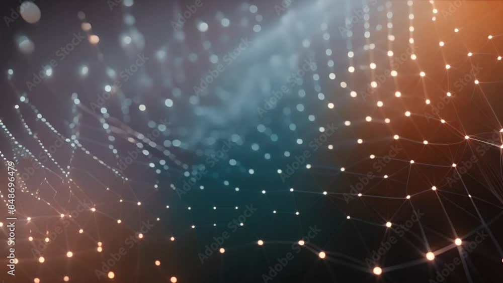Poster abstract digital network generative ai