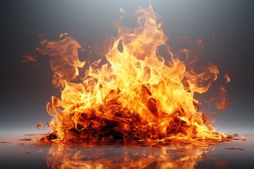 Fototapeta premium fire effect ,isolated on white background