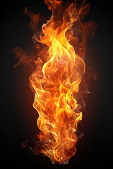 Fototapeta premium fire effect ,isolated on white background