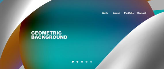 Dynamic flowing shapes concept design composition. Vector Illustration For Wallpaper, Banner, Background, Card, Book Illustration, landing page