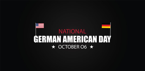 Embracing National German American Day with Flag-inspired Text Design
