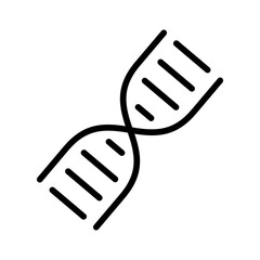 DNA icon line vector design illustration template