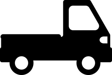 pickup truck vehicle transportation illustration sillouette
