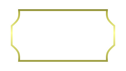 Fototapeta premium gold frame vector illustration