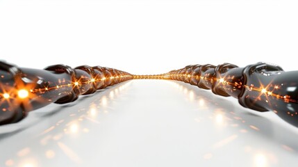 group of light bulbs with a long line of them