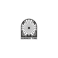 summer logo vector