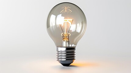 light bulb with a light inside of it
