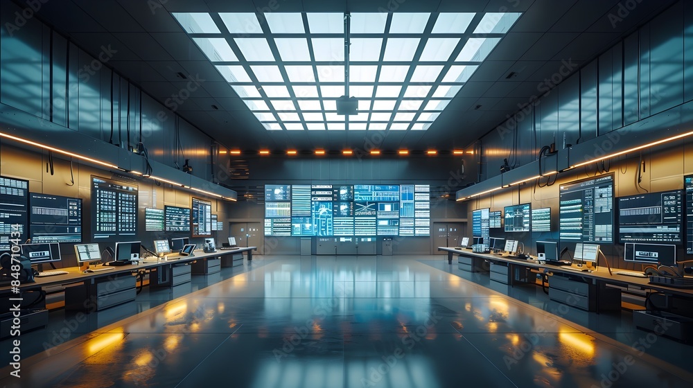 Poster efficient control room monitoring in a logistics hub