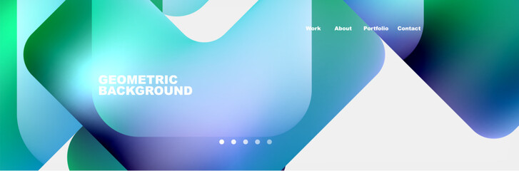 Square internet web page design template. Vector Illustration For Wallpaper, Banner, Background, Card, Book Illustration, landing page