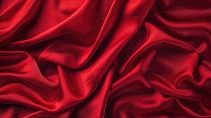 Minimal background in red silky fabric