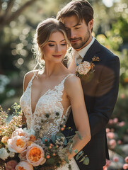 Superbe photo lors d'un mariage