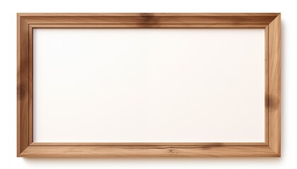 Fototapeta premium empty wooden picture frame