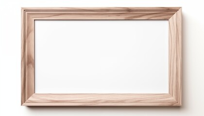 empty wooden picture frame