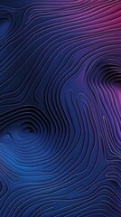Radial Fingerprint Patterns in Abstract Design - A Blend of Purple and Blue Hues