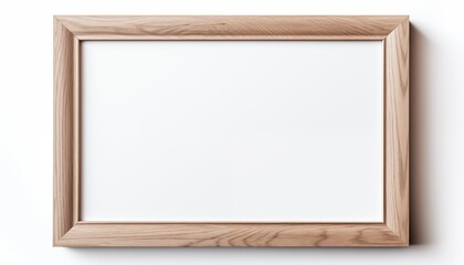 Fototapeta premium empty wooden picture frame
