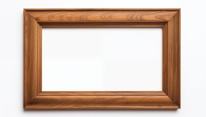 Fototapeta premium empty wooden picture frame
