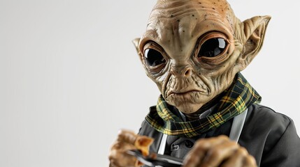 close up of a person holding a camera