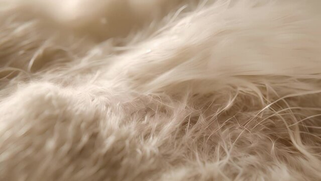 Fine and delicate A macro view of this wool texture reveals the finer details of its delicate and fragile fibers which are carefully weaved together to create a soft smooth surface.