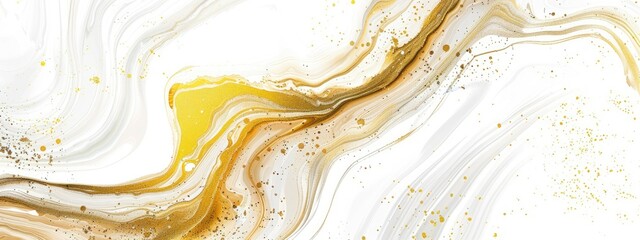 white and gold background with marbled texture