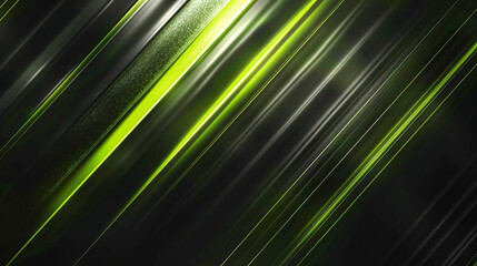 Abstract digital wallpaper, diagonal green, black, white lines, glittery texture, dynamic vibrant composition for graphic design