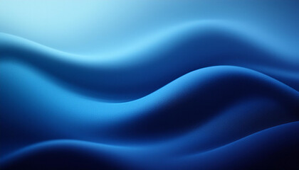 Depths of Blue: Grainy Gradient with Waves