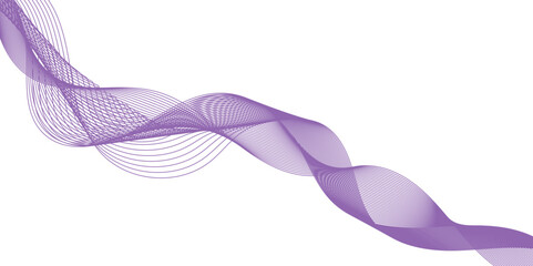 Abstract purple color wave element for design. Digital frequency track equalizer. Stylized line art background. Vector illustration.