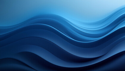 Fototapeta premium Grainy Elegance: Blurry Wave Pattern in Blue
