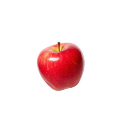 Fresh red apple isolated on white background. Perfect for healthy eating, nutrition, and food-related projects.