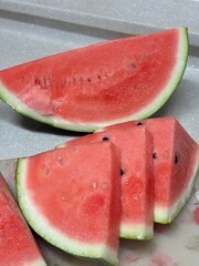 slice of watermelon on white background