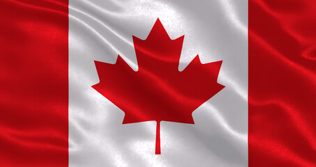 canadian flag waving