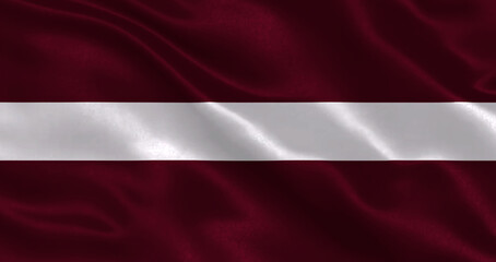 Naklejka premium Lativa waving flag