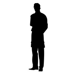 Police silhouette illustration