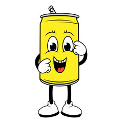 Drinking Can Cartoon