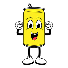 Drinking Can Cartoon