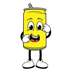 Drinking Can Cartoon