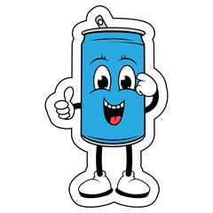 Drinking Can Cartoon