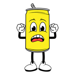 Drinking Can Cartoon