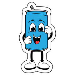 Drinking Can Cartoon