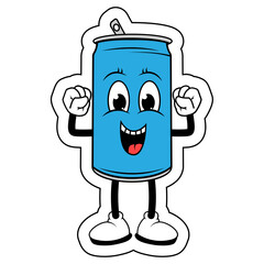 Drinking Can Cartoon