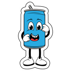 Drinking Can Cartoon