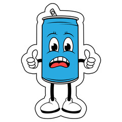 Drinking Can Cartoon