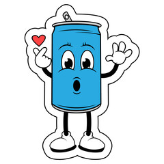 Drinking Can Cartoon