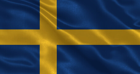 Sweden waving flag