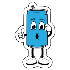 Drinking Can Cartoon